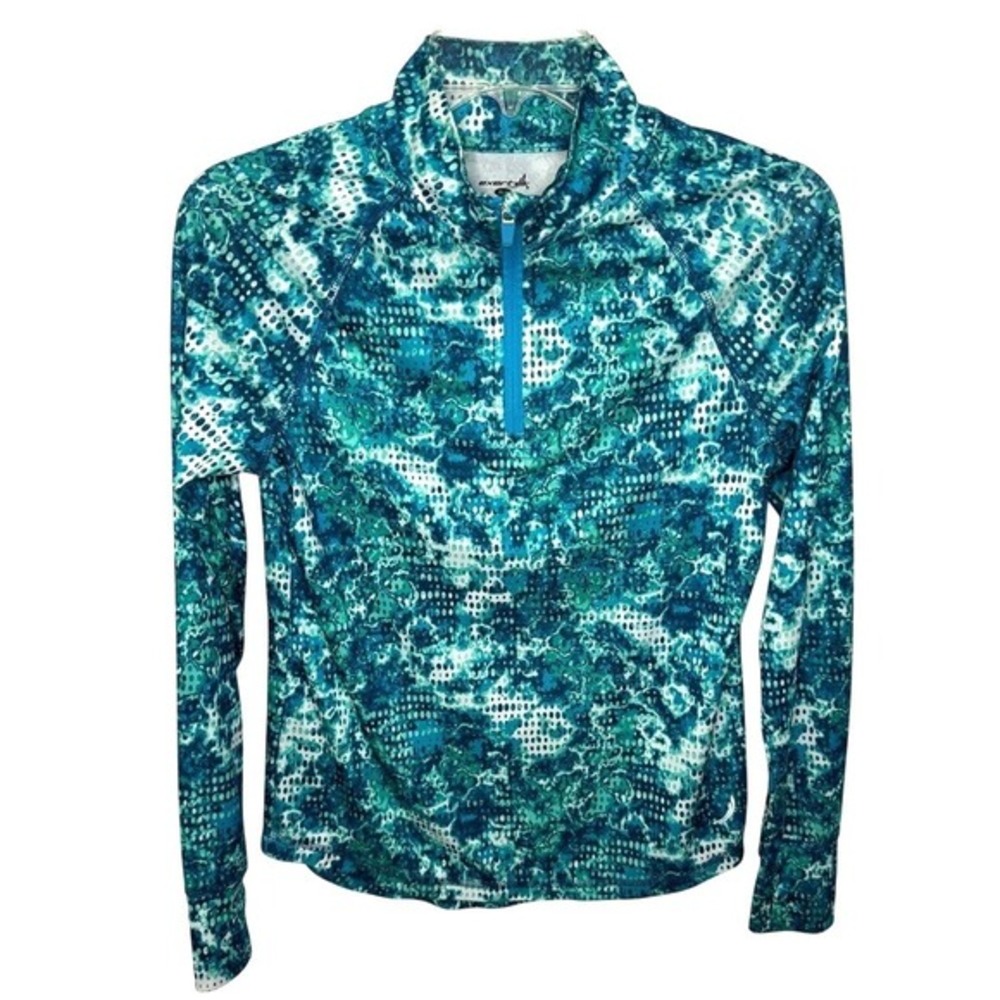 Exertek Blue Long Sleeve‎ Quarter Zip Pullover Shirt Youth 14 16